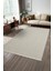 Hena HN005A Krem Şönil Kilim Ince Yumuşak Toz Yapmaz Kaymaz Taban Makinada Yıkanabilir Modern Halı 2