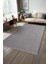 Hena HN006A Gri Şönil Kilim Ince Yumuşak Toz Yapmaz Kaymaz Taban Makinada Yıkanabilir Modern Halı 2