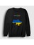 Unisex Siyah Ukraine Map Flag Ukrayna Haritası Bayrağı Sweatshirt 1