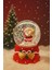 2026 Yılbaşı Temalı LED Işıklı Noel Baba Santa Kar Küresi – 9 cm Orta Boy Dekoratif Hediye-48 2