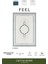 Feel FL001M Krem Halı Avangard Desenli Akrilik Tozu Az Pamuk Taban Salon Halısı Yatak Odası Koridor 2