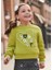 Kız Çocuk Yeşil Işlemeli Sweatshirt 04479 1