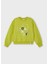 Kız Çocuk Yeşil Işlemeli Sweatshirt 04479 4