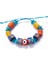 El Yapımı Bodrum Cam Nazar Turuncu Mavi Gana Krobo Cam Boncuklu Bileklik 2