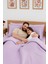 Mont Blanc Organik Pıke Kumaşından Nevresim Takımı - Lila Çift Kişilik 3