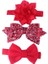 3pcs Bebek Kızlar Parıltılı Yay Kafa Bandı ile Çiçek Elastik Saç Bandı - Küçük Olanlar Için Sevimli Saç Aksesuarları Bir Sizecolor: Kırmızı (Yurt Dışından) 1