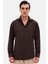 Ds Damat Slim Fit Acı Kahve Klasik Kravatlık Uzun Kol Kolay Ütülenebilir Gömlek 2HF02ORT5185 1