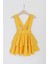 Kız Çocuk Helen Sarı Askılı Kat Kat Bağlama 23 Nisan Jile Elbise 1