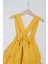 Kız Çocuk Helen Sarı Askılı Kat Kat Bağlama 23 Nisan Jile Elbise 2
