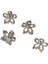 2/4pcs Mini Metal Saç Pençe Klipsi Altın Gümüş Çiçek Geometrik Kelepçeler Korusunu Koreli Kızlar Kadın Saç Aksesuarları Renk: Gümüş (4pcs) (Yurt Dışından) 1