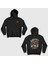 Unisex Siyah Iowa Foo Fighters Sırt Baskılı Kapüşonlu Sweatshirt 1