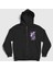 Unisex Siyah Poster K Pop Demon Hunters Fermuarlı Kapüşonlu Sweatshirt 1