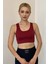 Kadın Spor Yüzücü Sırtı Crop Top Büstiyer 5