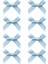 8pcs/set Bale Tarzı Beyaz Saç Klipsleri Kadın Mini Şerit Yay Aksesuarları Tatlı Güzel Saç Tokası Kızlar Saçak Yan Klipler Renk: Mavi (Yurt Dışından) 1