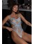 Elysa Bodysuıt-Buz Mavisi Çiçek Dantel Detaylı 3