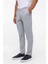 Gri Slim Düz Jogger Pantolon 3
