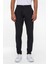 Siyah Slim Armürlü Jogger Pantolon 2