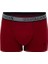 Erkek %95 Pamuklu 3'lü Paket Boxer / Siyah - Bordo - Antrasit 3