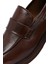 Erkek Kahverengi Deri Casual Loafer 25WFD605718 9