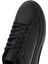Erkek Siyah Bağcıklı Kalın Tabanlı Deri Sneaker 25WFD611318 8