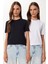 2’li Paket Basic Pamuklu Örme T-Shirt 1