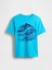 Erkek Çocuk Açık Mavi Grafik Baskılı T-Shirt 1