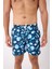 Desenli Erkek Deniz Yüzme Şortu Fileli Cepli DMN105003 6