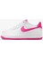 Air Force 1 SS25 (Gs) Unisex White Leather Shoes Beyaz Pembe Deri Spor Ayakkabı FV5948-102 4