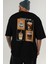 Coffee Club Arka Baskılı Oversize T-Shirt Erkek Kadın %100 Pamuk Bisiklet Yaka Tişort 6