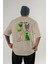 Dog Club Arka Baskılı Oversize T-Shirt Erkek Kadın %100 Pamuk Bisiklet Yaka Tişort 1