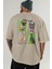 Dog Club Arka Baskılı Oversize T-Shirt Erkek Kadın %100 Pamuk Bisiklet Yaka Tişort 5