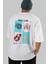 Music Club Arka Baskılı Oversize T-Shirt Erkek Kadın %100 Pamuk Bisiklet Yaka Tişort 6