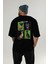 Dog Club Arka Baskılı Oversize T-Shirt Erkek Kadın %100 Pamuk Bisiklet Yaka Tişort 5