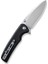 Sachse Flipper & Button Lock & Thumb Stud Knife G10 Black Handle Çakı 3