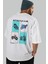 Motorcycle Club Arka Baskılı Oversize T-Shirt Erkek Kadın %100 Pamuk Bisiklet Yaka Tişort 7