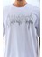 Unisex Oversize Taşlı Bisiklet Yaka T-Shirt - Beyaz 3