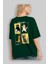 Cat Club Arka Baskılı Oversize T-Shirt Erkek Kadın %100 Pamuk Bisiklet Yaka Tişort 4