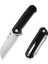 Draxor Flipper & Thumb Stud Knife G10 Black Handle Çakı 2