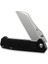 Draxor Flipper & Thumb Stud Knife G10 Black Handle Çakı 4