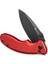 Cybrix Thumb Stud & Flipper & Button Lock Knife Red Aluminum Handle Çakı 4