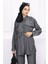 Füme Taşlı Tunik Pantolon Takım 3
