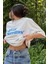 Unisex Baskılı Oversize T-Shirt - Beyaz 2
