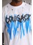 Unisex Oversize Kolye Dahil T-Shirt - Beyaz 1