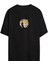 Unisex Baskılı Oversize T-Shirt - Siyah 1