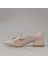 Krem Fiyonk Detaylı Kadın Klasik Ayakkabı 3