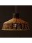 Mylamp Merve Krem & Kahverengi 34X 22 cm Rattan Sarkıt Lamba 5