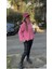 Pembe Degaje Yaka Önü Kısa Kazak 3