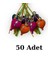 Renkli Ağaç Topaç (50 Adet) 1