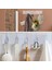 5'li Güçlü Yapışkanlı Şeffaf Duvar Askısı Banyo Mutfak Düzenleyici Pratik Askılık 3