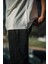 Unisex Yandan Fermuarlı Parçalı T-Shirt - Beyaz 3